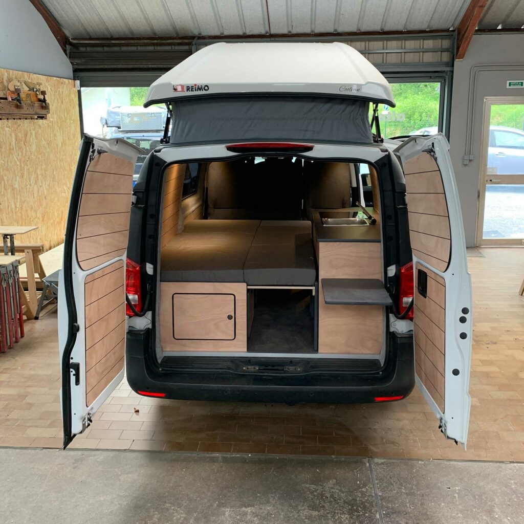 Mercedes vito long aménagé camper toit relevable